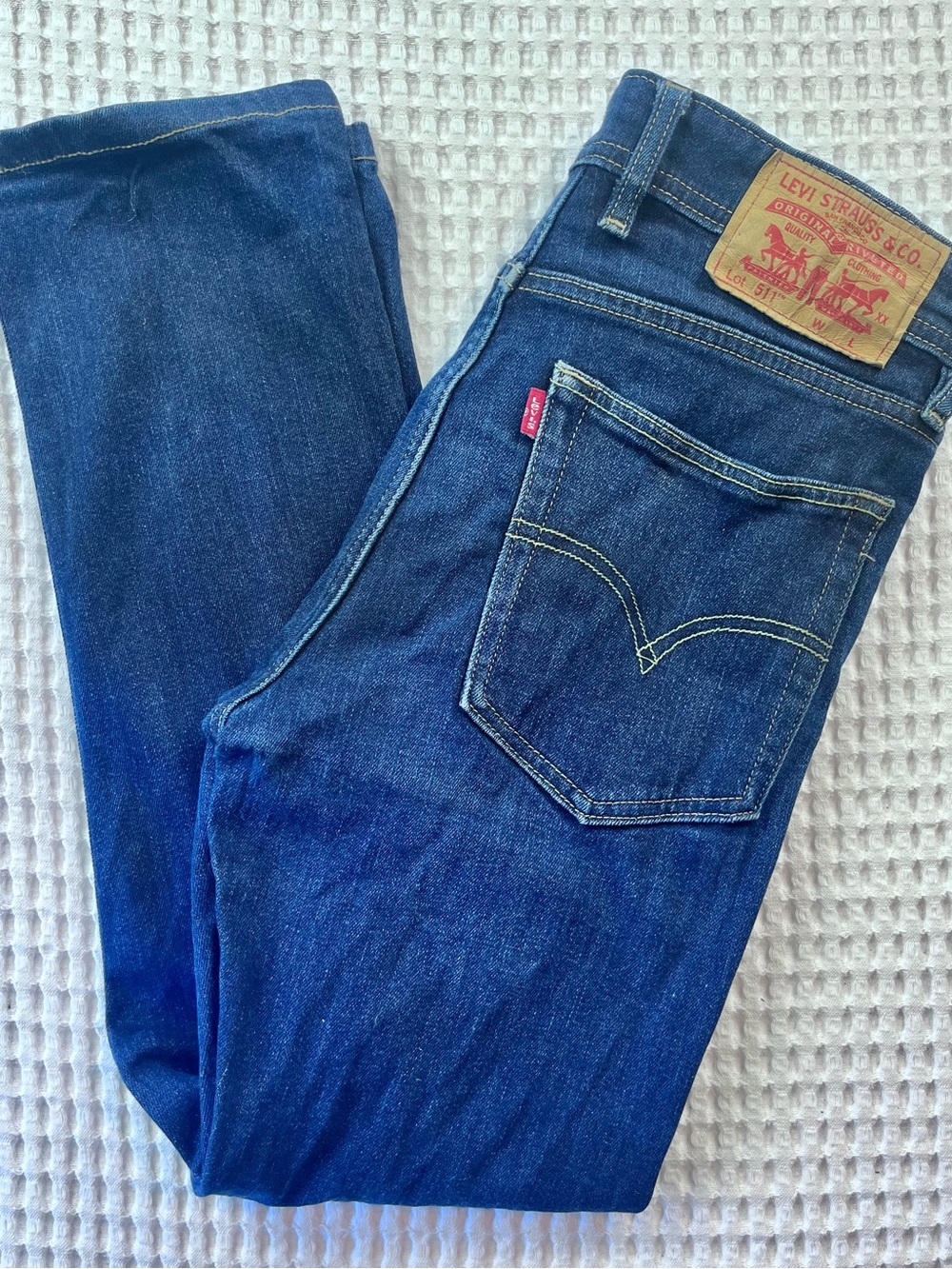 Levi’s 511 Slim Fit Jeans Men’s 32 Dark Wash Stretch Denim